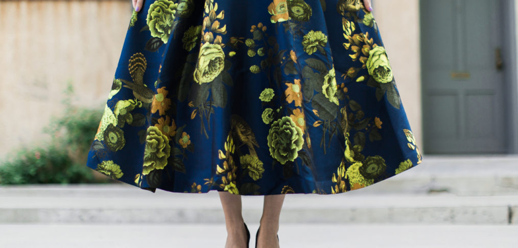 ASOS SALON Premium Jacquard Extreme Maxi Dress, asos fall floral, asos brocade dress, asos fall maxi dress, asos gown, asos brocade gown, christian louboutin navy heels, christian louboutin pigalle follies veau velours, pigalle follies in blue